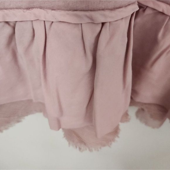 JUICY COUTURE | Sweatshirt dress ruffles blush pink sz S - Picture 3 of 6